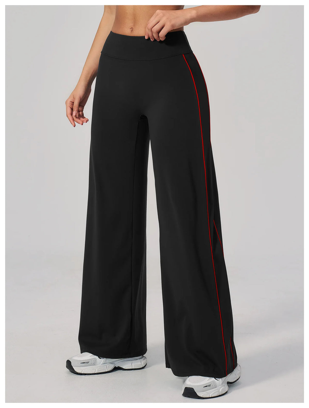 Yoga Pants, Women's Fitness Pants High Waist Straight Leg Wide Leg Pants